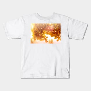 Yellow maple leaves in autumn season Kids T-Shirt